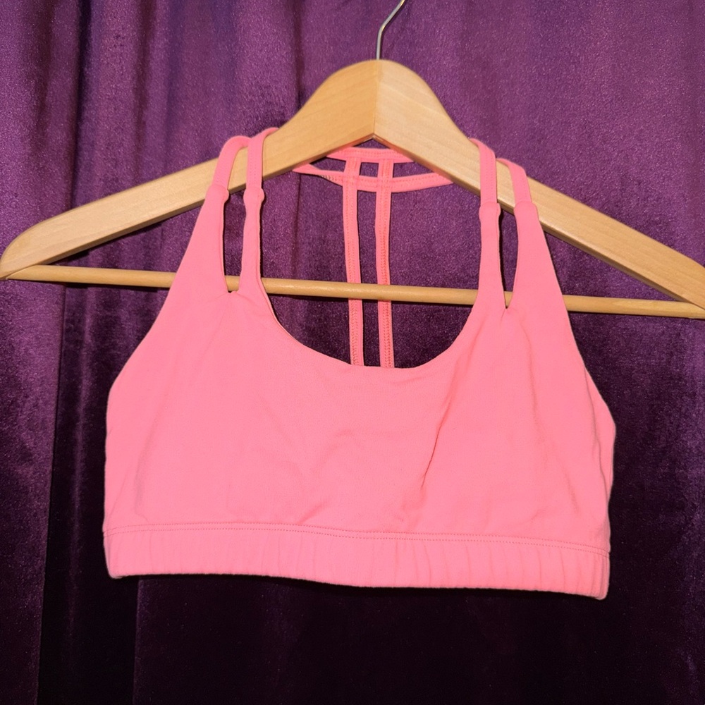 Montiel Salmon Pink Sports Bra Sz 6